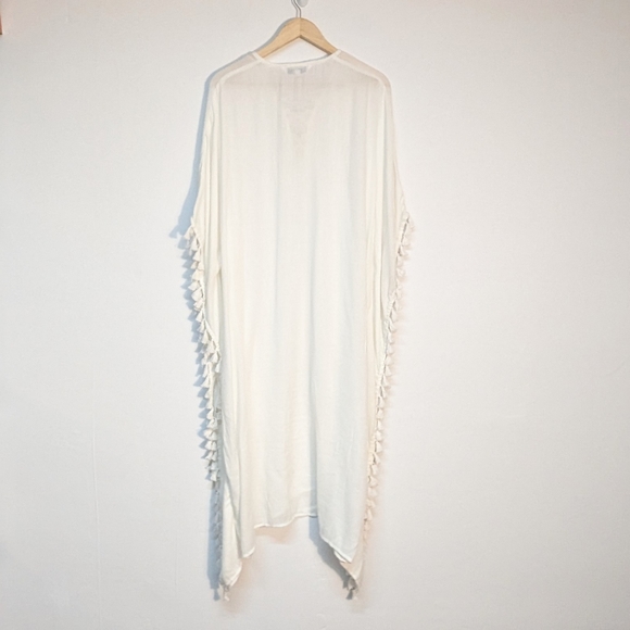 Walter Baker Ivory Acapulco Kaftan Swim/Party Dress, One Size - Picture 5 of 10
